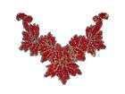 NK06 Necklace Neck Sequin Bead Applique Red Belly Dance  
