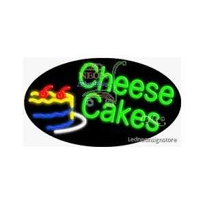 Cheese Cakes Neon Sign 17 inch tall x 30 inch wide x 3.50 inch wide x 