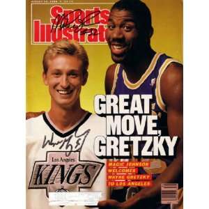  Wayne Gretzky & Magic Johnson autographed 1988 Sports 