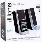   Multimedia Speaker System w/Dock for , iPod & iPhone (Silver/Black