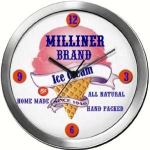  MILLINER 14 Inch Ice Cream Metal Clock Quartz Movement 