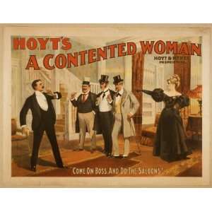  Poster Hoyts A contented woman 1895