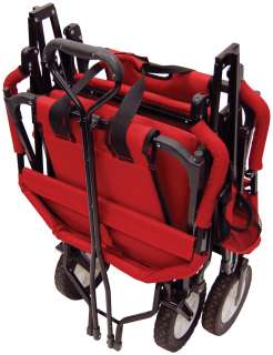 Red folding wagon 2 seat portable kid children gift new  