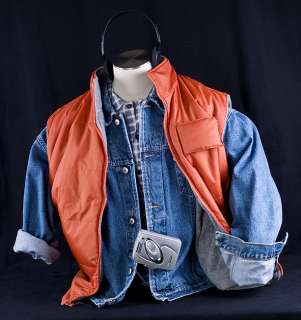 Back to the Future MARTY MCFLY Halloween Costume Vest Shirt Jacket 