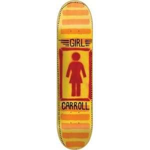  Girl Mike Carroll BA Stencil OG Skateboard Deck   8 x 31 