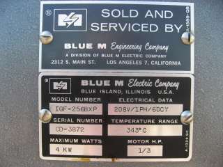 Blue M Electric IGF 256BXP Inert Gas Industrial Oven  