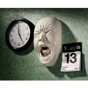   Screaming Human Face Wall Sculpture Statue Figurine