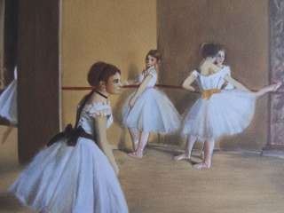DEGAS  Ballerinas   large LITHOGRAPH on ARCHES # SIGNED & LIMITED 