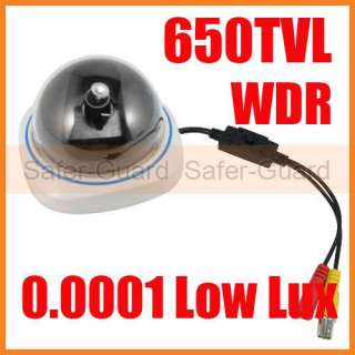 Super WDR 650TVL Sony CCD Dome Camera Low Illumination  