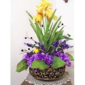  Purple and Gold Centerpiece
