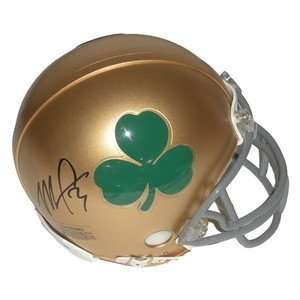  Michael Floyd Signed Notre Dame Shamrock Mini Helmet 