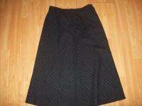 MICHAEL KORS Italy Black Pinstripe Wool Skirt Suit MINT womens 4 6 