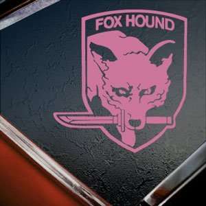  METAL GEAR Pink Decal FOXHOUND CREST SOLID SNAKE Pink 