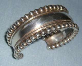 Vintage Mexican Silver Cuff Bracelet 43.2 grams  