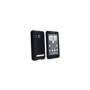  iGg HTC Evo 4G Rubberized Shield Hard Case Black Cell 