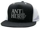 Anti Hero SKULL FINGER Skateboard Trucker Hat BLACK/WHITE