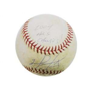  David Ortiz Autographed 2004 ALCS Game Used Baseball with 