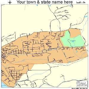  Street & Road Map of Mechanicsville, Pennsylvania PA 