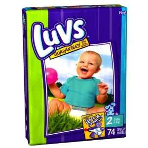  Luvs Mega Pack 72 Diapers   Size 2 (Pack of 2) Health 
