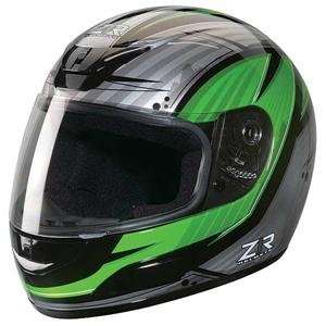  Z1R Stance Raid Helmet   X Small/Black/Lime Automotive