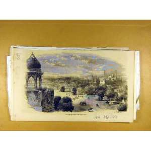  1857 City Delhi View India Indian Social History Print 
