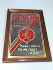 df1 stroh s beer sign bar mirror wood light brand