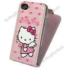 Hello Kitty Flip Leather Case Cover For iPho