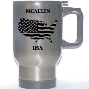  US Flag   McAllen, Texas (TX) Stainless Steel Mug 