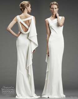 Nicole Miller wedding dress Fall/Winter 2010   silk stretch dress with 