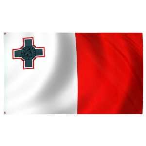  Malta Flag 4X6 Foot Nylon PH and FR Patio, Lawn & Garden