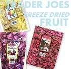 TRADER JOES FREEZE DRIED FRUIT NATURAL UNSWEETENED UNSULPHURED CHOICE 