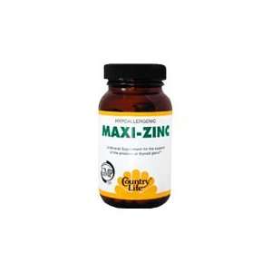  Maxi Zinc 100 mg w/Manganese + B6 60 Vegicaps, Country 