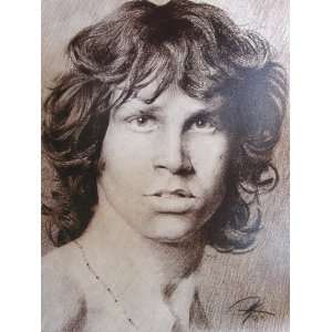 The Doors   James Morrison Sketch Portrait, Charcoal Graphite Pencil 