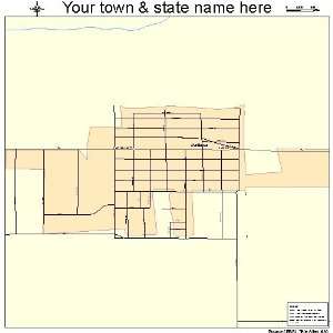  Street & Road Map of Mattawa, Washington WA   Printed 