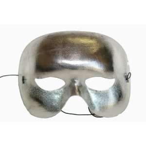 Silver Masquerade Half Mask 