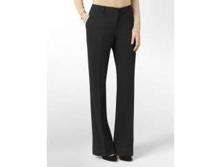 calvin klein womens luxe stretch extra wide leg trouser pants  