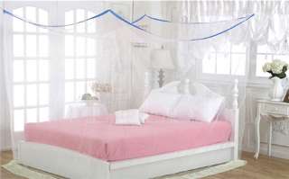 JAMES White Square CANOPY MOSQUITO NET QUEEN SIZE#B24  