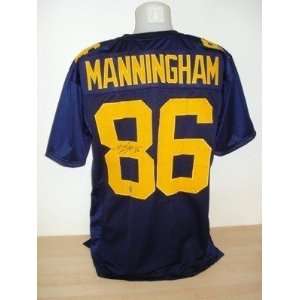 Mario Manningham Signed Jersey   Michigan   Autographed NFL Jerseys
