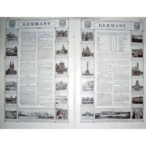 MAP 1922 GERMANY PLAN HAMBURG BERLIN COLOGNE DRESDEN