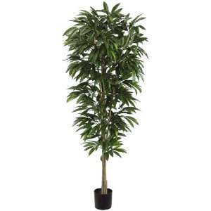   Potted Artificial Tropical Two Tone Mango Trees 6.5