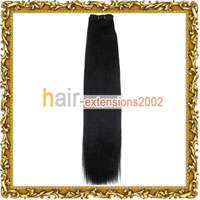Long 150cm Wide Remy Indian Human Hair Weft/Extension #01,Jet black 