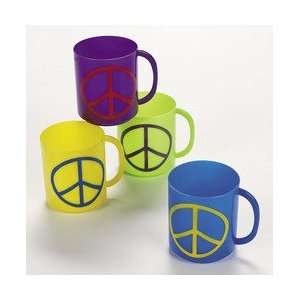  Peace Sign Mugs (1 dz) Toys & Games
