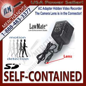 LawMate Decoy AC Wall Adapter In Cord Hidden Camera DVR Video Recorder 