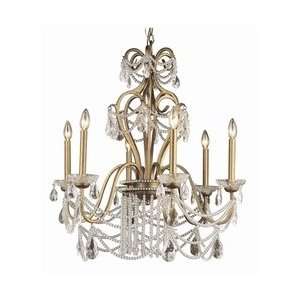  6LT CRYSTAL CHANDELIER DBL CRY