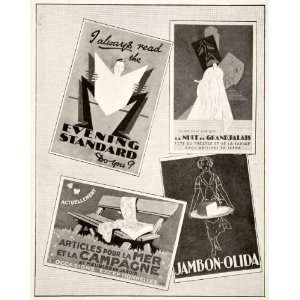  1925 Print Evening Standard Jambon Olida Grand Palais Eric 