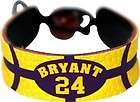 Kobe Bryant Team Color NBA Jersey Leather Bracelet