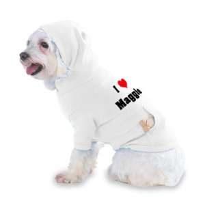  I Love/Heart Maggie Hooded T Shirt for Dog or Cat X Small 