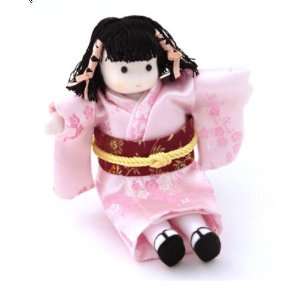  Green Tree Musical Japanese Doll Pink, Wears Pink 