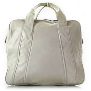 ALEXANDER WANG Leather Jodi Button Top Carryall Marble White