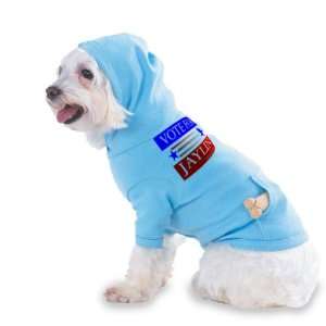 VOTE FOR JAYLIN Hooded (Hoody) T Shirt with pocket for your Dog or Cat 